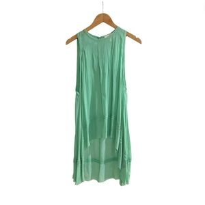Nicole Miller Artielier High Low Sea foam Top